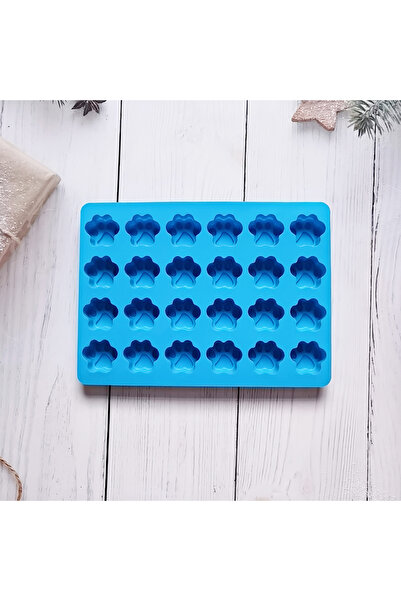 Choice1 blue Dog Paw Silicone Mold Cat Animal Foot Print Mould For Soap Candy...