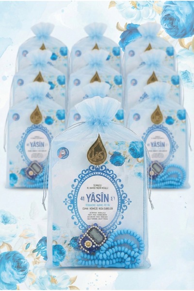 kefilhac Tül Kesede Taşlı Zikirmatik Tesbih Ve Yasin Seti 10 Adet Mevlüt Hac ...