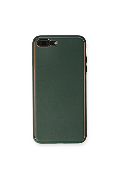 xirshop حافظة آيفون 7 بلس غطاء كوكو جلدي من السيليكون - أخضر