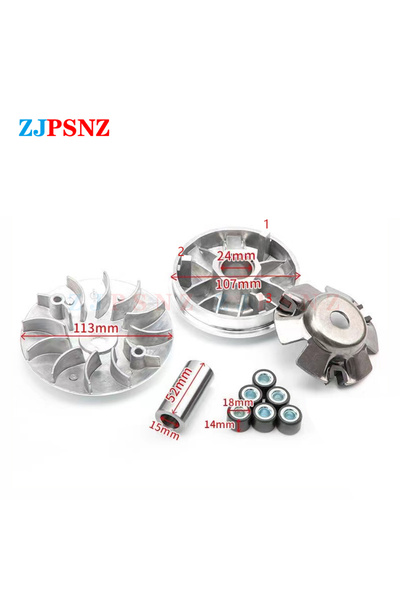 Choice5 مجموعة قابض عجلة القيادة المزودة بحزام وبكرة حزام نارية GY6 سعة 125 س...