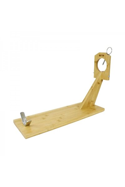 Quttin Bamboo and metal ham stand, Quttin, 48.8x16.5x34 cm