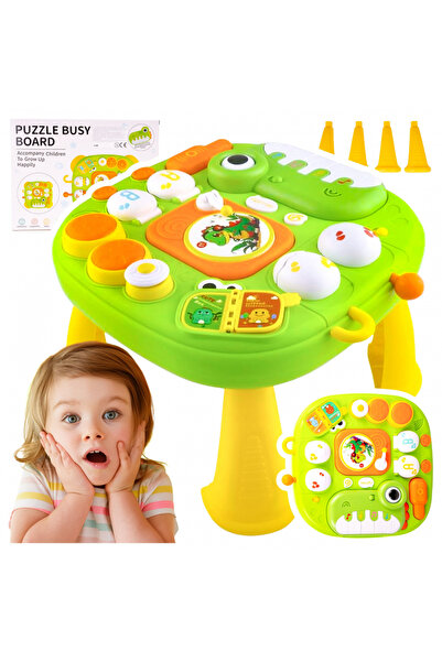 MalPlay Masuta educativa si interactiva cu activitati pentru copii Dino, cu p...