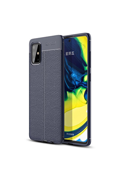 xirshop غطاء سامسونج جالاكسي A71 بتركيز تلقائي - أزرق داكن