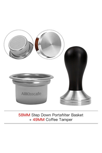 Choice8 Set of 49mmTamper ZG AliKisscafe 58mm to 49mm Step Down Portafilter B...