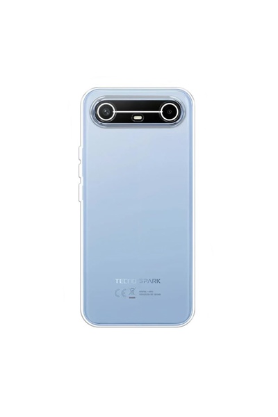 Apsuwa حافظة تكنو سبارك سليم 5 جي من السيليكون الشفاف