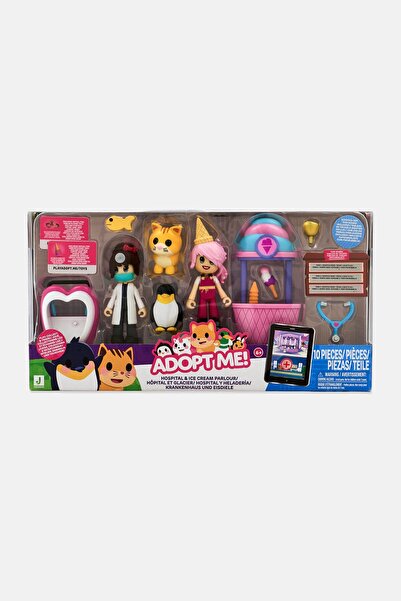 Adopt Me مجموعة أصدقاء المستشفى ومحل الآيس كريم