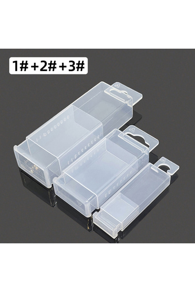 choice2 3Pcs 1-2-3 Tool Box Parts Storage Box Drill Milling Cutter Boxes Rect...