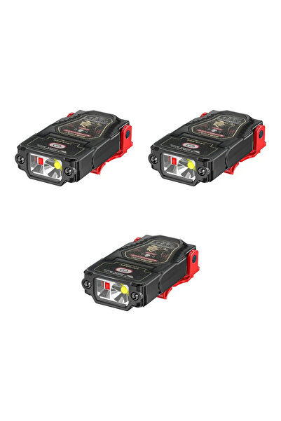 Choice3 XHK12 3 قطع 1-10 قطع مصباح رأس LED صغير بمستشعر، قابل لإعادة الشحن، م...