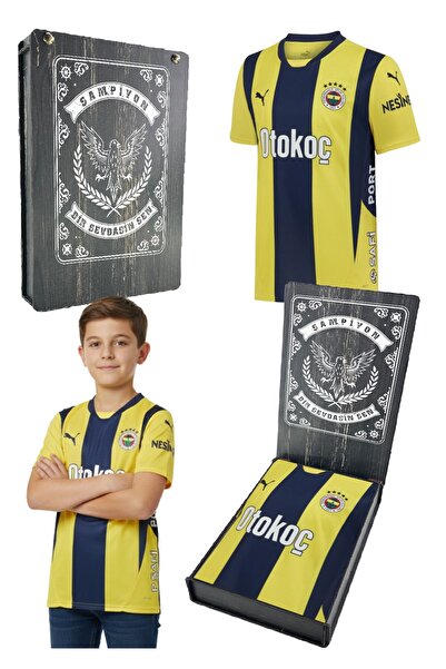 Fenerbahçe Orijinal Lisanslı Unisex 24-25 Yeni Sezon Çubuklu ÇOCUK Forması La...