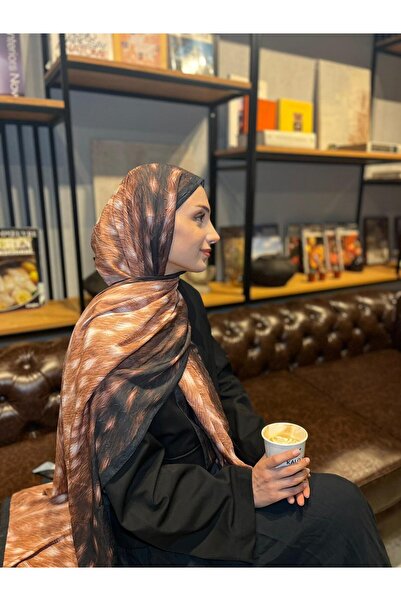 muhayyel scarf Desenli Bambu Kraş Şal