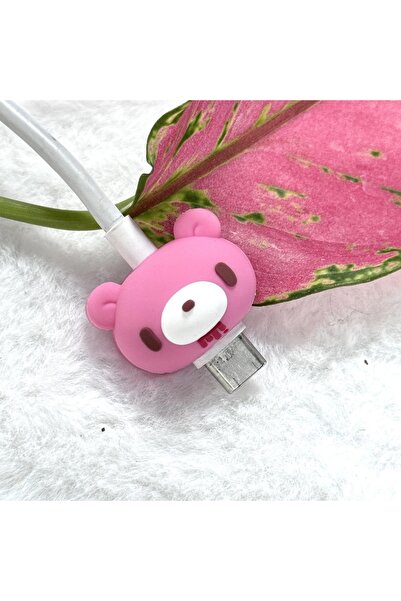 Choice8 1pc pink Gloomy Bear Charging Cable Protectors: Stylish Protection wi...