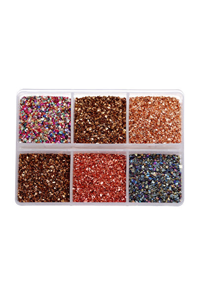 Choice1 النمط 21، 30 غرام/علبة، أحجار زجاجية مطحونة، حشو راتنج، حجر مكسور غير...