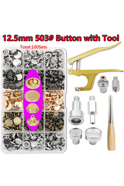 Choice7 NKTZ-JS-503C New Metal Snap Butt Botones Bouton Pression With Pressur...