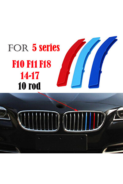 Choice47 F10 F11 F18 14-17 3Pcs Front Grille Trim Strips For BMW Series 1 2 3...