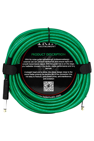 Choice1 3M Green IRIN 3M/6M/10M Audio Cable 6.35MM Double Straight 10M Transm...