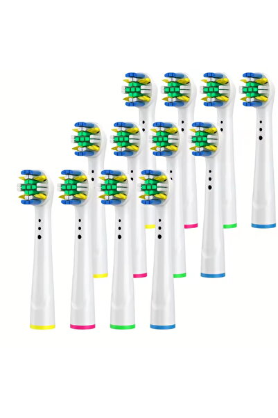 choice2 FLOSS CLEAN 12pcs 4/12/16Pcs Replacement Toothbrush Heads Compatible ...