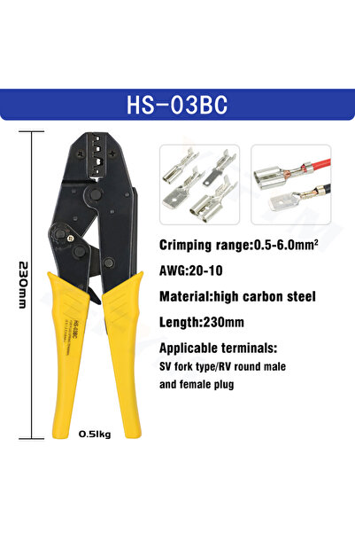 Choice19 HS-03BC Crimping Pliers Clamp Tools Cap/coaxial Cable Terminals Kit ...