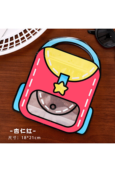 Choice3 36pcs Red 12/24/36Pcs Colorful Backpack Shape Hand-Held Sealed Plasti...