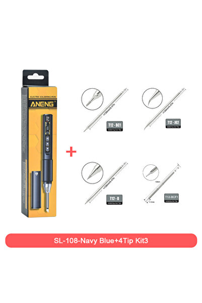 Choice3 ANENG SL108 Blue-4Tip Kit3 ANENG SL108 96W مكواة لحام ذكية، PD/QC تسخ...