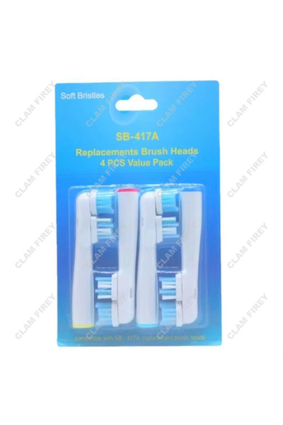 Choice ٤ قطع - من ٤ إلى ٢٠ قطعة من رؤوس فرشاة التنظيف المزدوجة البديلة، متواف...