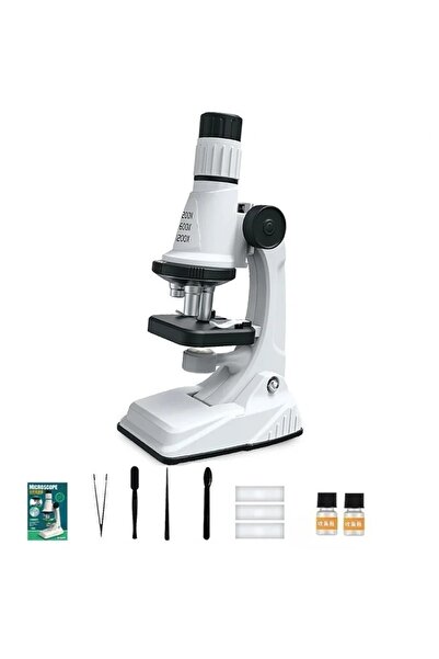 choice2 مجموعة مجهرية للأطفال من بلاك كيدز، 200x، 600x، 1200x، لعبة علمية بيو...