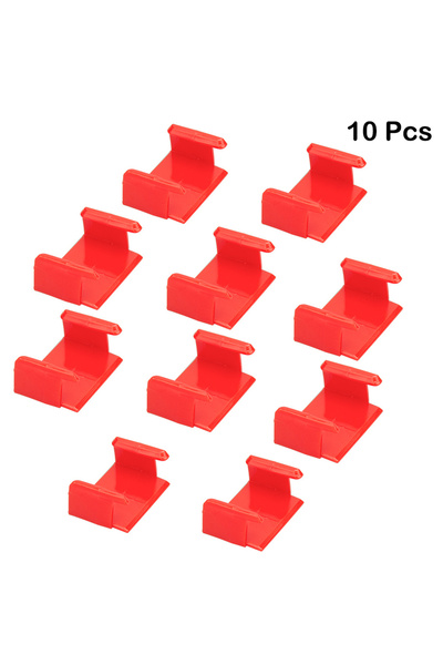 Choice5 مشبك أحمر، 10 قطع، موصلات مسارات قطارات خشبية، ملحقات مسارات بالجملة،...