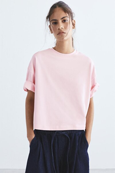 Pull & Bear Kısa kollu kutu kesim t-shirt