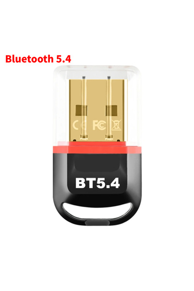 choice2 kebidumei BT 5.4 Red USB Bluetooth 5.4 5.3 Dongle Adapter for PC Spea...