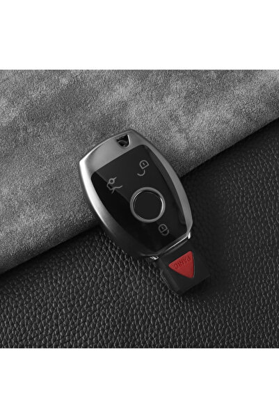 Choice4 Grey Soft TPU Car Key Case Cover Protector Shell for Mercedes Benz A ...