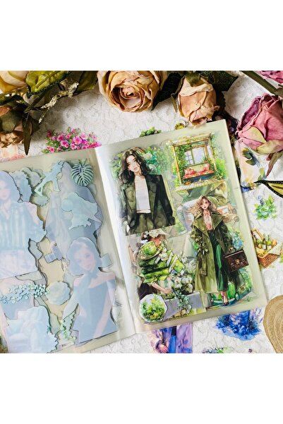 Choice1 ملصقات تدوين يوميات C 20 ورقة، ملصقات PET مقطوعة مسبقًا لدفتر القصاصا...