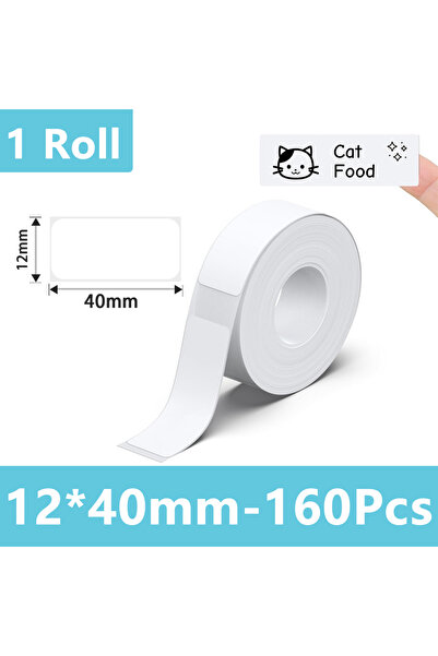 Choice6 1Roll 12x40 Marklife 1/3/6Rolls Thermal Label Adhesive White Sticker ...