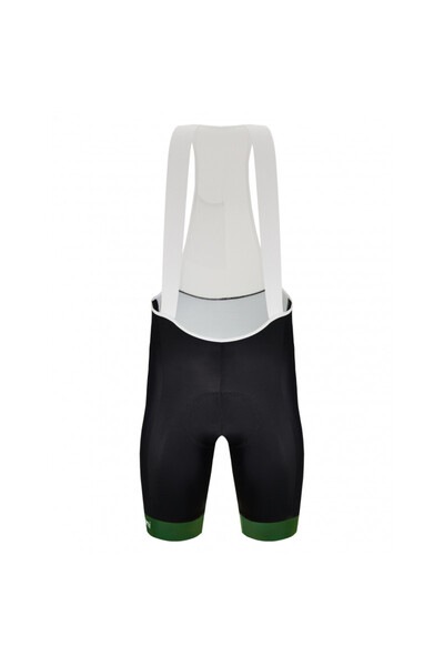 Santini Tour de France Men's Cycling Bib Shorts-White/Black/Green-S