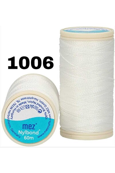 Mez Nylbond Ekstra Sağlam Naylon Iplik, 1006 Kırık Beyaz - Boncuk, Takı Ipliğ...