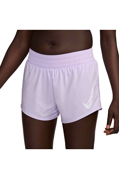Nike Women's Dri-FIT One Running Shorts-Purple/White-L