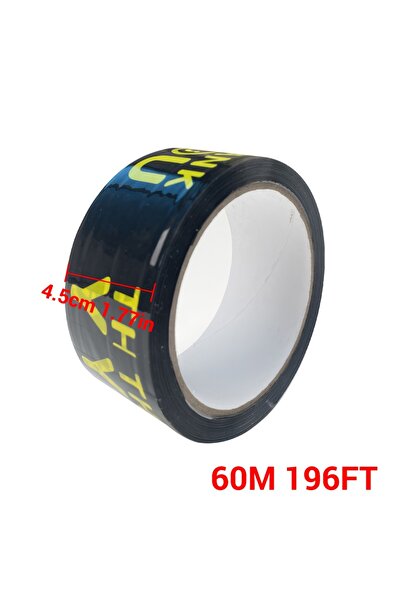 Choice 45mm 60M 45mmx60M Colorful Smiley Face Thanks Printing Decorative Pack...