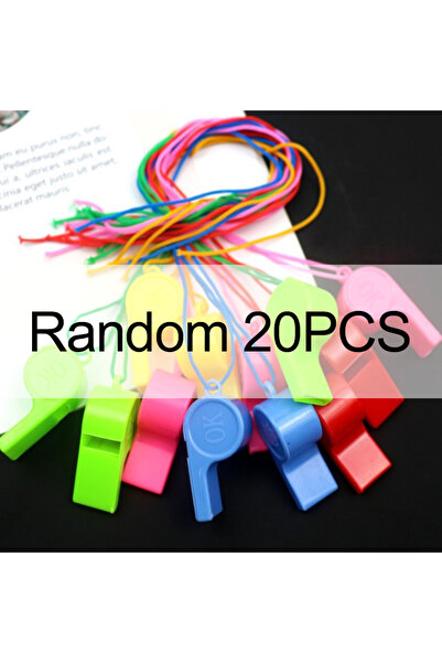 choice2 20 قطعة من الصافرات الملونة بألوان عشوائية، 5/10/20 قطعة من الصافرات ...