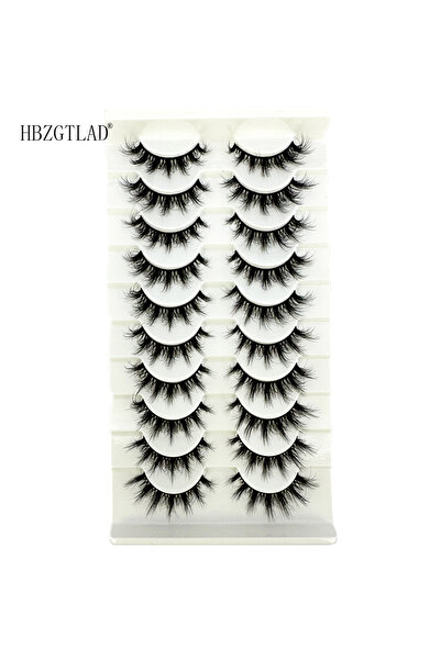 Choice6 XH21 ١٠ أزواج من الرموش المختلطة، رموش المنك الكثيفة والدرامية، رموش ...