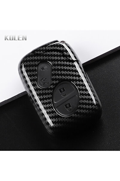 choice2 غطاء مفتاح سيارة من ألياف الكربون ABS بأربعة أزرار، مناسب لسيارات لكز...