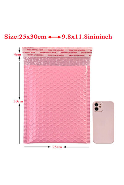 Choice4 25x30cm 20Pcs Pink Green Blue Poly Bubble Mailers Padded Envelopes Se...