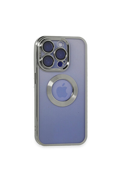 xirshop حافظة آيفون 15 برو من السيليكون - فضي