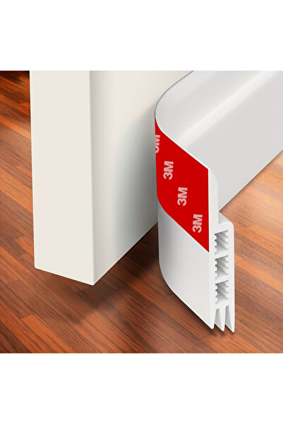 Choice3 شريط مانع للتسرب أسفل الباب، 5 مم، 1 متر، أبيض، قطعة واحدة، 1 متر، ذا...