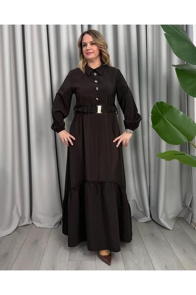 FUNDA Seray Elbise Brown