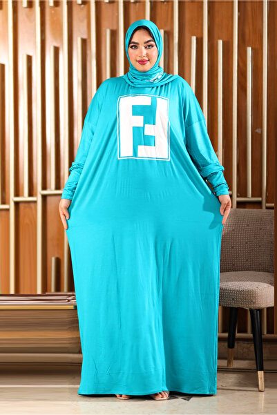 AsrymShop Lightweight and wide green Cotton Lycra prayer robe