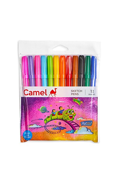 Camlin Camel Sketch Pens – 12 Shades