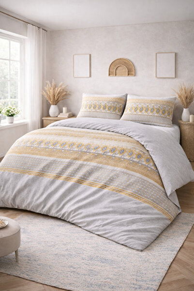 sternen glanz Soft Dream Patterned Cotton Double Duvet Cover Set
