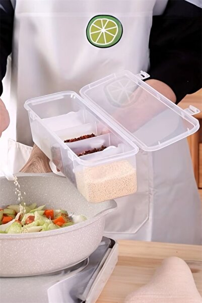 Bayev Vully 3 Pieces 5-Compartment Kitchen Organizer with Lid - Drawer Organi...