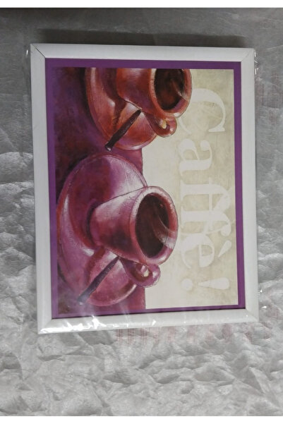 esdekor Double Cup Tray Tk White Edge Back Navy Blue Cushioned Patterned Enjo...