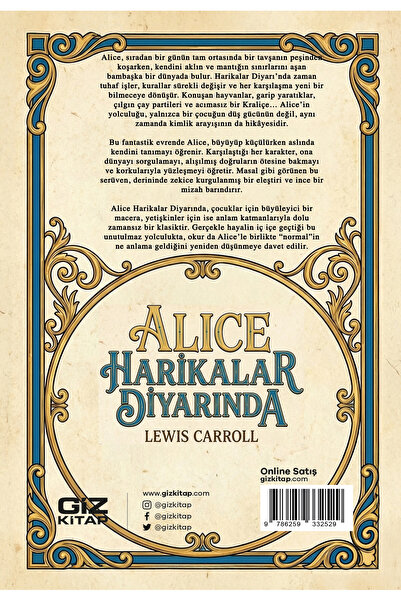 Giz Kitap Alice Harikalar Diyarında