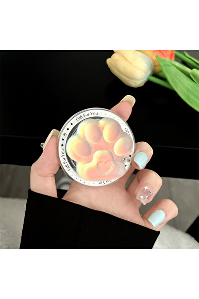 Choice3 حامل مغناطيسي وردي للهاتف على شكل وسادة هوائية، ليزر ملون ثلاثي الأبع...