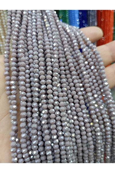 Ralp Moda خرز زجاجي كريستالي مسطح 4 مم، 10 خيوط، إجمالي: 1100 خرزة